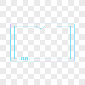 蓝色渐变边框图片