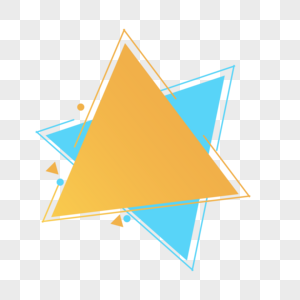 黑色三角形边框图片
