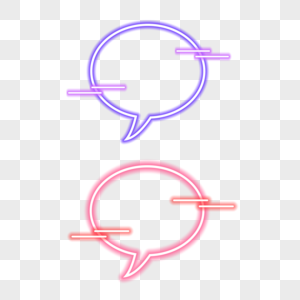 荧光对话框紫色红色对话框高清图片