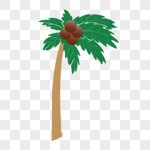 清新植物椰子树装饰图片