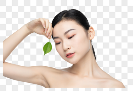 绿色天然女性护肤元素素材下载 正版素材 摄图网