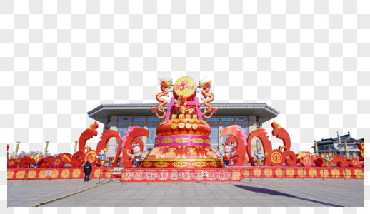 新年建筑布置图片