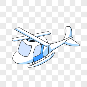 手绘卡通儿童节直升机模型图片