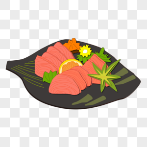 三文鱼料理海鲜肉类图片