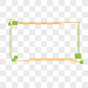 绿色矩形边框图片