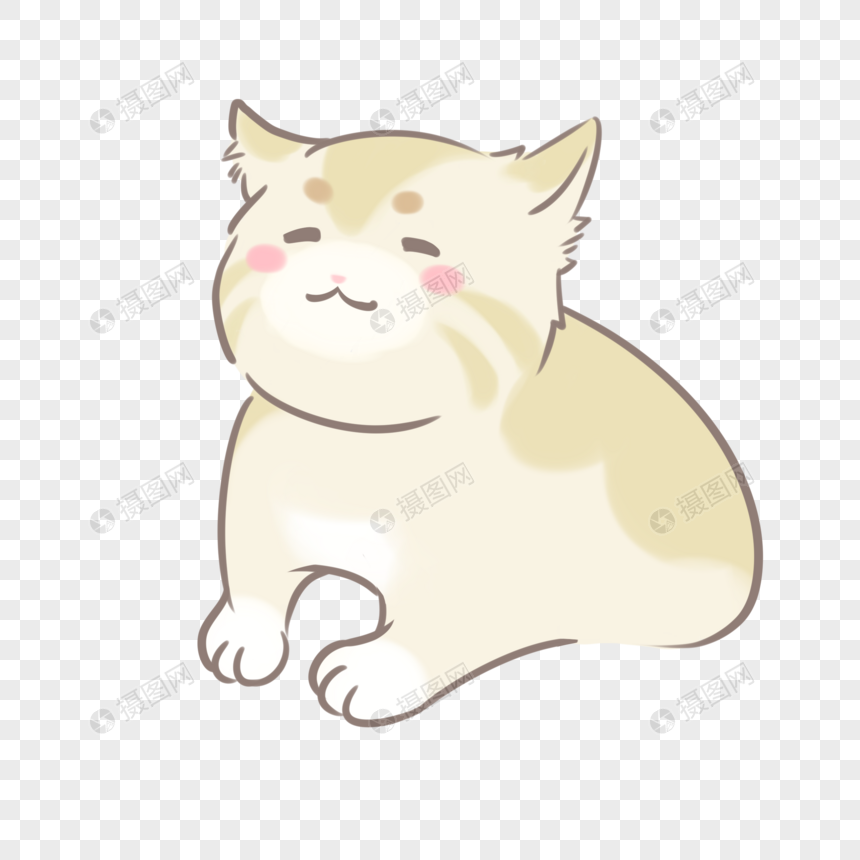 猫咪漫画1元素素材下载 正版素材 摄图网
