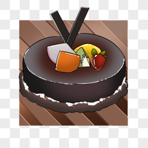 巧克力标志蛋糕图片