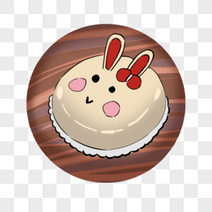 小兔子蛋糕图片