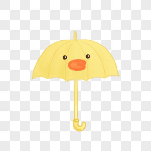 小鸭子雨伞图片