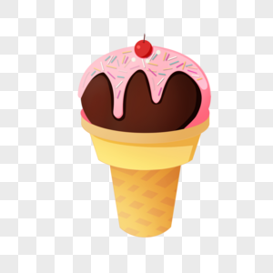夏天暑假奶油巧克力冰糕雪糕甜筒图片