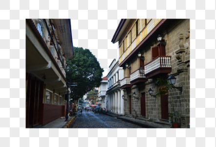 菲律宾马尼拉老城街景街道图片