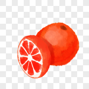 红色橙子图片