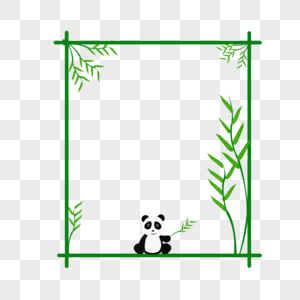 竹子 熊图片