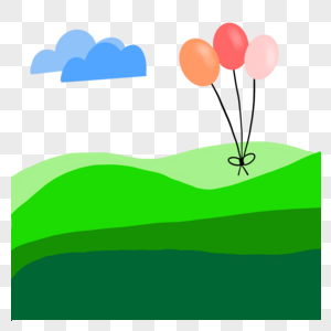 儿童节放飞的气球图片