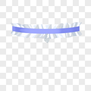 蓝色颈链项圈图片