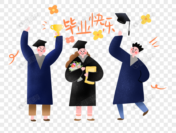 穿着学士服的学生毕业生图片