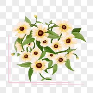 花卉白色百合花花藤装饰品图片