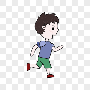 体育跑步运动小男孩跑步图片