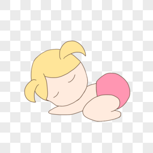 卡通趴着图片