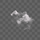 白色厚重云朵图片
