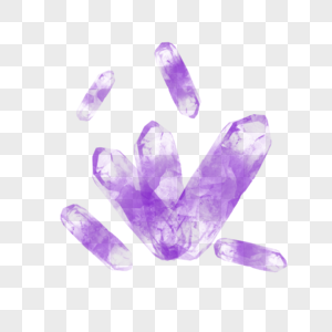 紫色水晶图片