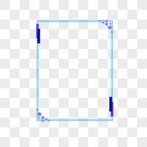 蓝色科技边框高清图片