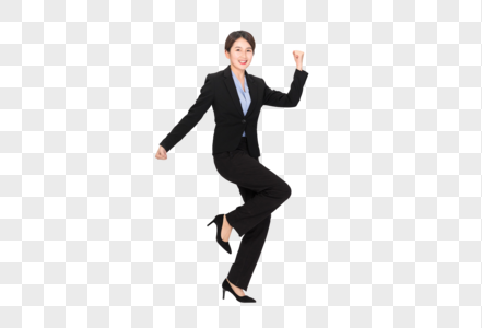 奔跑的商务女性图片