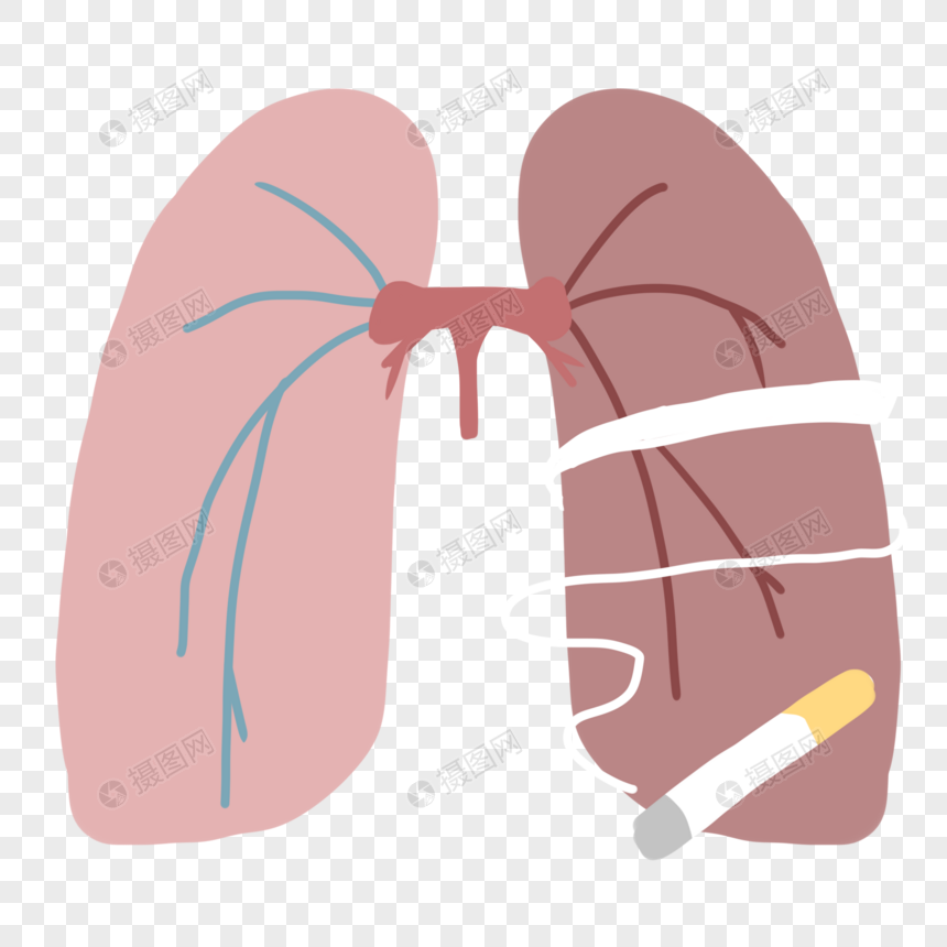 被污染的肺图片