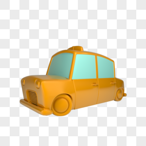 黄色小汽车图片