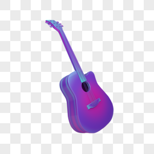 音乐紫色吉他图片