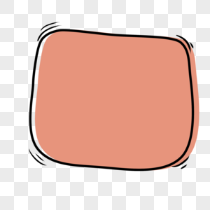 圆角红色简约边框素材