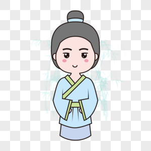 q版古代书生图片