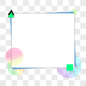 简约几何边框图片