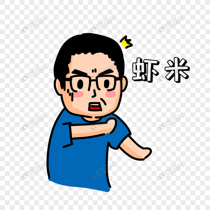 吃惊表情包元素素材下载 正版素材 摄图网