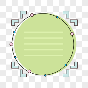 简约圆形边框图片