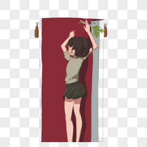 插艾草高清图片