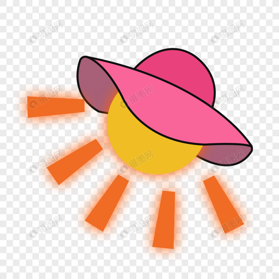 太阳帽图片