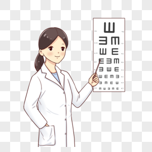测视力眼科医生测眼力高清图片