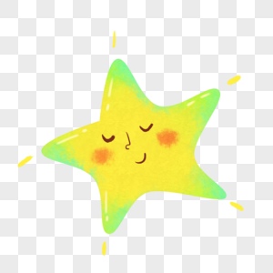卡通星空背景小星星素材