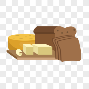 乳酪和面包图片