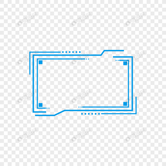 几何科技感边框图片