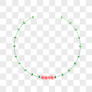 花朵树叶边框图片