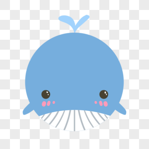 鲸鱼圆形图标图片