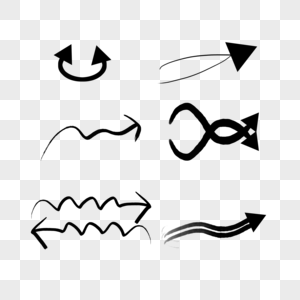 箭头_卡通手绘导向箭头图片_卡通手绘导向箭头图片素材大全_摄图网