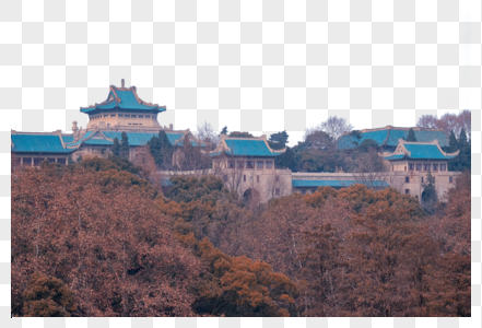 武汉大学建筑群图片