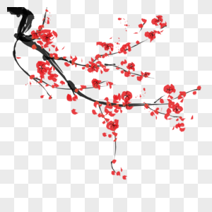 假梅花树古典梅花免抠素材素材
