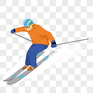 滑雪比赛运动员图片