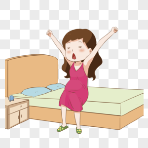 起床png图片