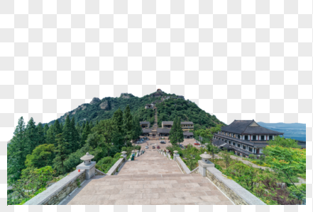 湖北黄陂木兰山景区全景图片