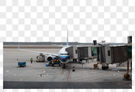 机场等待起飞的客机图片